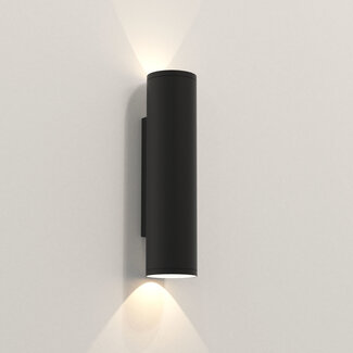 Astro Wall lamp Ava 300 Black textured IP44