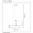 GIADA - Lampe à suspension - Ø 30 cm - 1xE27 - Or mat / Laiton - 30472/30/02