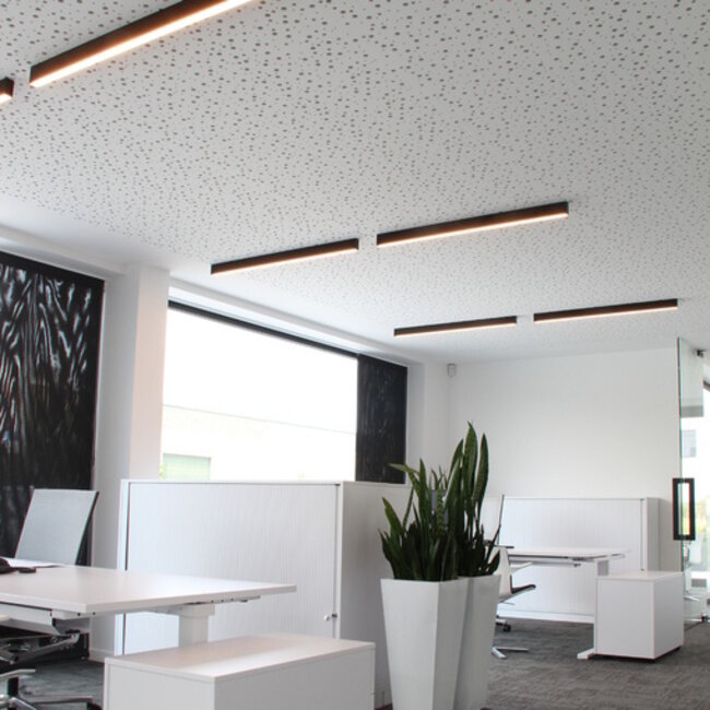 Ligne de plafonnier LED POWERLINE ON 38x75mm NOIR