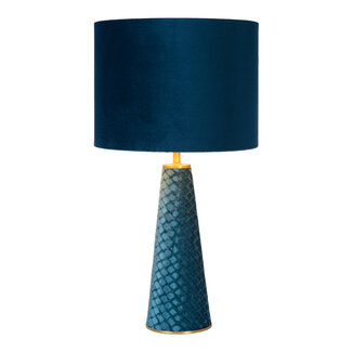 Lucide EXTRAVAGANZA VELVET - Table lamp - Ø 25 cm - 1xE27 - Turquoise 10501/81/37