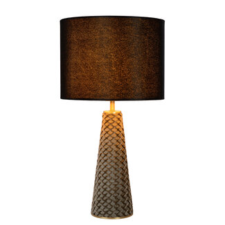 Lucide EXTRAVAGANZA VELVET - Table lamp - Ø 25 cm - 1xE27 - Black 10501/81/30