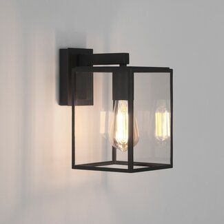 Astro Wall lamp Box Lantern 270 Black texture