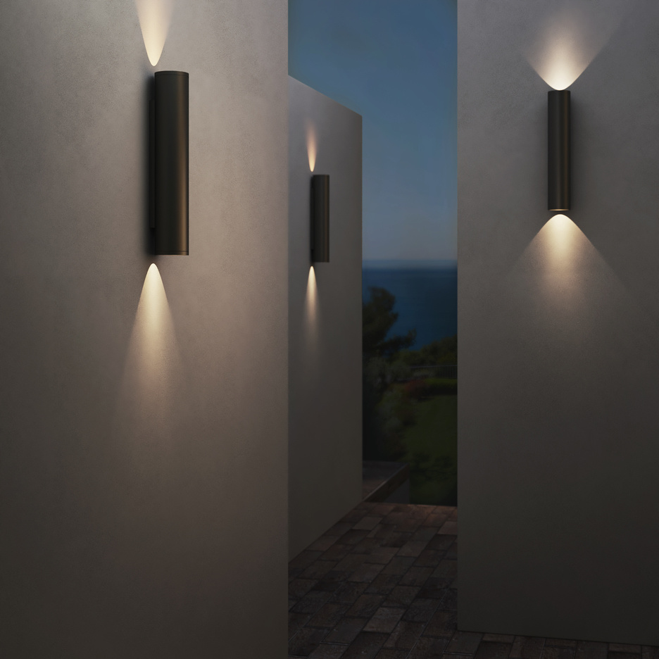 Aplique de pared bola cristal ava - E27 - ip44 - negro | Brico Depôt