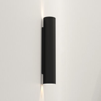 Astro Wall lamp Ava 400 Black textured IP44