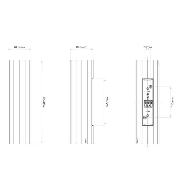 Wall lamp Hashira 300 - GU10
