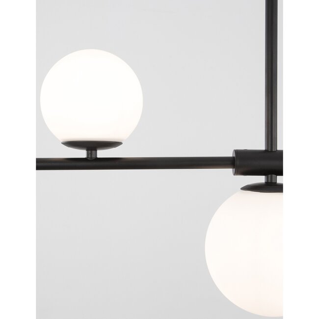 Lampe à suspension Impero - 100 x 15 x 120 cm - noir