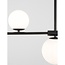 Hanging lamp Impero - 100 x 15 x 120 cm - black
