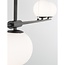 Hanging lamp Impero - 100 x 15 x 120 cm - black