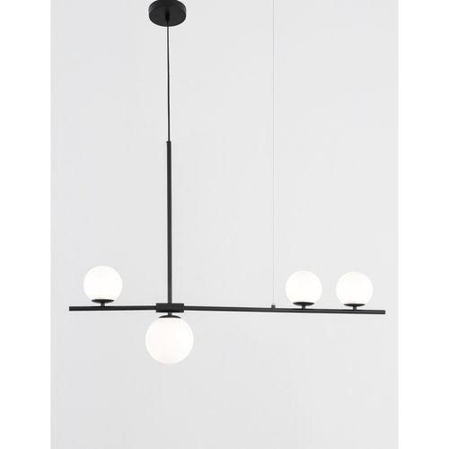 Nova Luce Hanglamp Impero - 100 x 15 x 120 cm - zwart Nova Luce Hanglamp Impero - 100 x 15 x 120 cm - zwart