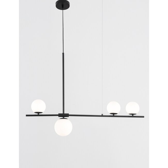 Hanging lamp Impero - 100 x 15 x 120 cm - black