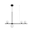 Hanging lamp Impero - 100 x 15 x 120 cm - black