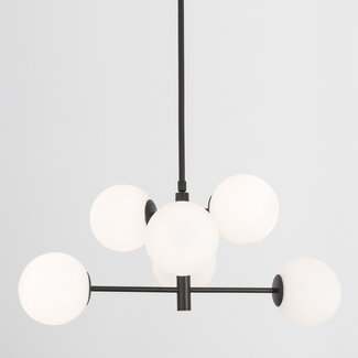 Nova Luce Hanging lamp Impero - Ø 70 x 120 cm - black