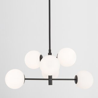 Nova Luce Lampe à suspension Impero - Ø 70 x 120 cm - noir