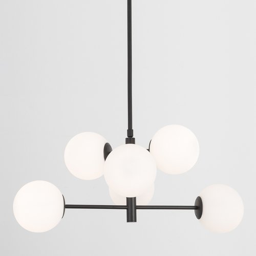 Nova Luce Hanglamp Impero - Ø 70 x 120 cm - zwart Nova Luce Hanglamp Impero - Ø 70 x 120 cm - zwart