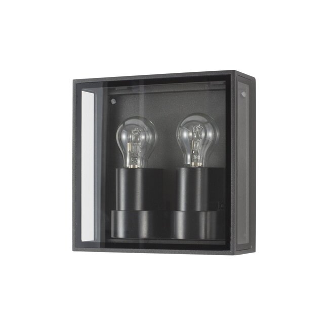 Sorren - Wandlamp - 22 x 8,7 x 22 cm - IP65 - antraciet