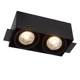 Lucide TRIMLESS - Recessed spot - 2xGU10 - Black - 09931/02/30