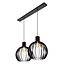 MIKAELA - Hanging lamp - Ø 35 cm - 2xE27 - Black - 73400/02/30