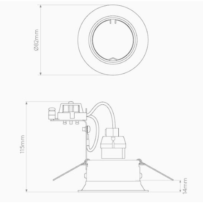 Inbouwspot Minima Round Adjustable GU10