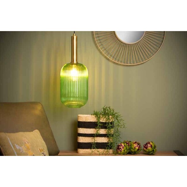 MALOTO - Hanging lamp - Ø 20 cm - 1xE27 - Green - 45386/20/33