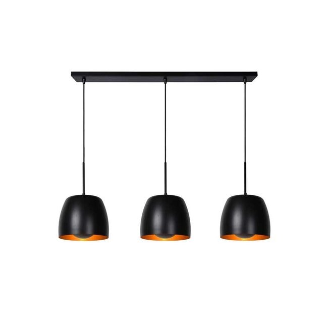 NOLAN - Hanging lamp - 3xE27 - Black - 30488/03/30