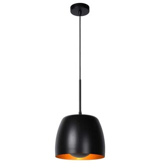 Lucide NOLAN - Hanging lamp - Ø 24 cm - 1xE27 - Black - 30488/01/30