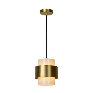 Lucide FIRMIN - Lampe à suspension - Ø 20 cm - 1xE27 - Or mat / Laiton - 45497/20/02