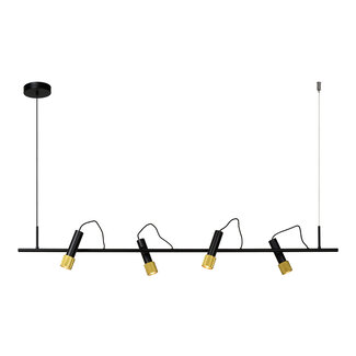 Lucide DUELE - Hanging lamp - LED - 4x5.3W 3000K - Black - 20420/20/30