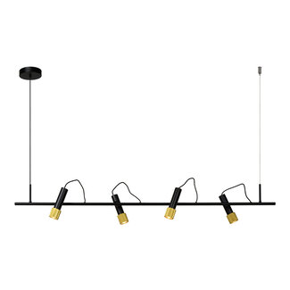Lucide DUELE - Lampe à suspension - LED - 4x5.3W 3000K - Noir - 20420/20/30