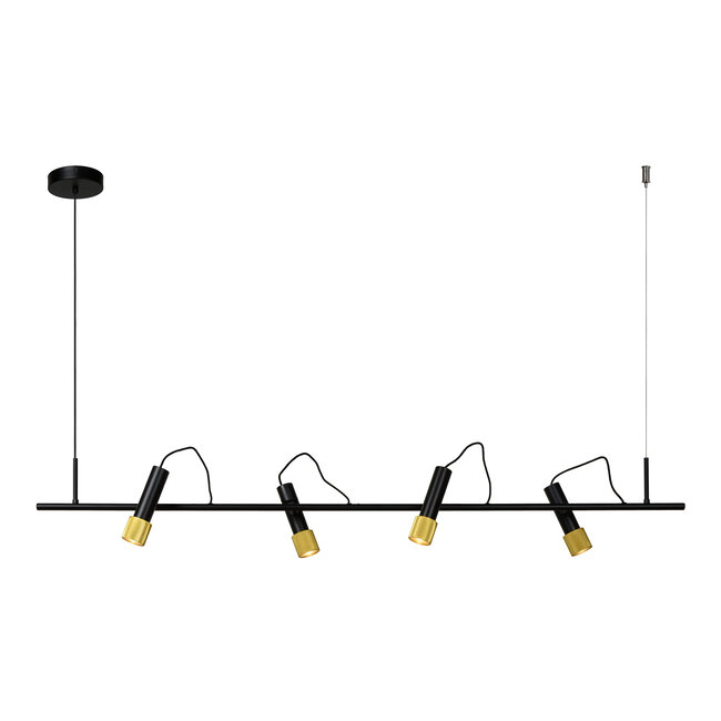 DUELE - Lampe à suspension - LED - 4x5.3W 3000K - Noir - 20420/20/30