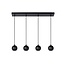 FAVORI - Hanging lamp - 4xGU10 - Black - 09434/04/30