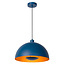 Lucide SIEMON - Lampe à suspension - Ø 40 cm - 1xE27 - Bleu - 45496/01/35
