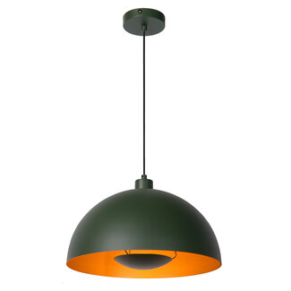 Lucide SIEMON - Hanglamp - Ø 40 cm - 1xE27 - Groen - 45496/01/33