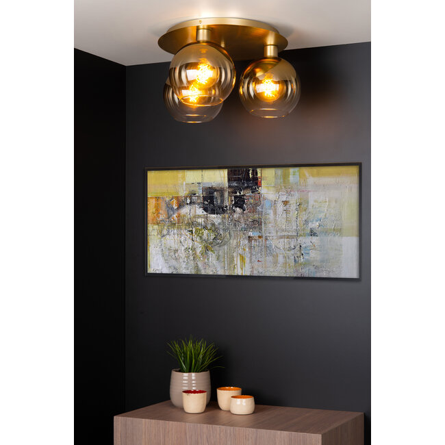 MARIUS - Ceiling light - 3xE27 - Matt Gold / Brass - 74114/03/02