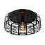 Lucide MELOPEE - Ceiling light - Ø 45 cm - 1xE27 - Black - 45148/45/30