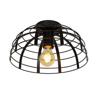 Lucide ELODIE - Ceiling light - Ø 30 cm - 1xE27 - Black - 45149/30/30