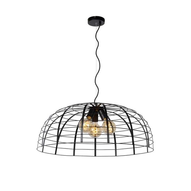 ELODIE - Pendant lamp - Ø 76 cm - 3xE27 - Black - 45449/76/30