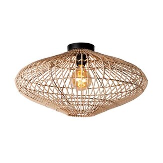 Lucide MAGALI - Plafonnière - Ø 56 cm - 1xE27 - Licht hout - 03135/56/72