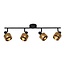 Lucide RAFA - Spot plafond - 4xE14 - Noir - 77980/04/30
