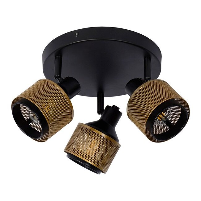 RAFA - Spot plafond - Ø 42 cm - 3xE14 - Noir - 77980/13/30