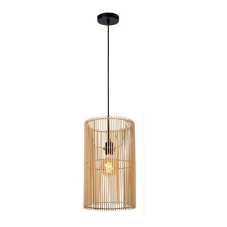 Lucide JANTINE - Hanglamp - Ø 26 cm - 1xE27 - Licht hout - 03440/01/72