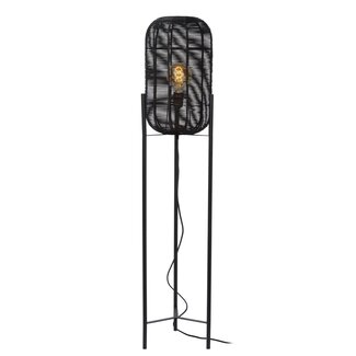 Lucide HERMINE - Floor lamp - Ø 30 cm - 1xE27 - Black - 03741/01/30