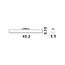 ESTE - fixture for magnetic rail system - 40.2cm - 22W LED - black