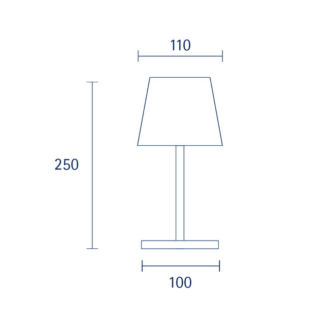 Nuindie MINI LED oplaadbare tafellamp outdoor