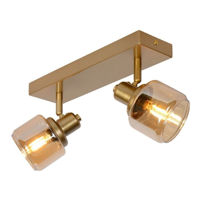 BJORN - Ceiling spotlight - 2xE14 - Matt Gold / Brass - 77979/02/02