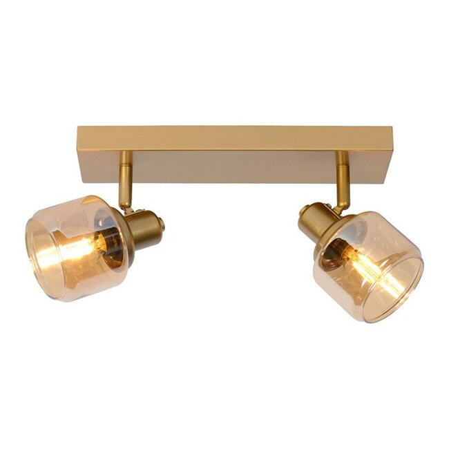 BJORN - Ceiling spotlight - 2xE14 - Matt Gold / Brass - 77979/02/02