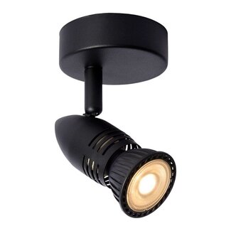 Lucide CARO - Wall spotlight - Ø 9 cm - 1xGU10 - Black - 13955/01/30