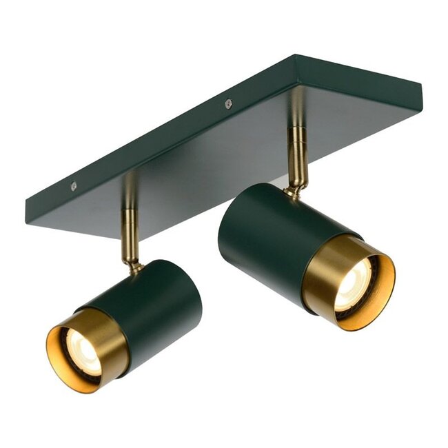FLORIS - Ceiling spotlight - 2xGU10 - Green - 35913/02/33