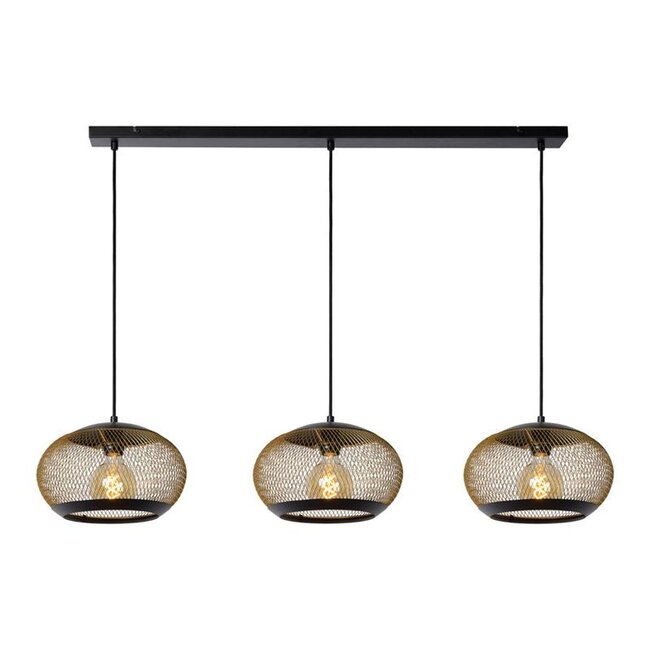 LUCAS - Hanging lamp - 3xE27 - Matt Gold / Brass - 45400/03/02