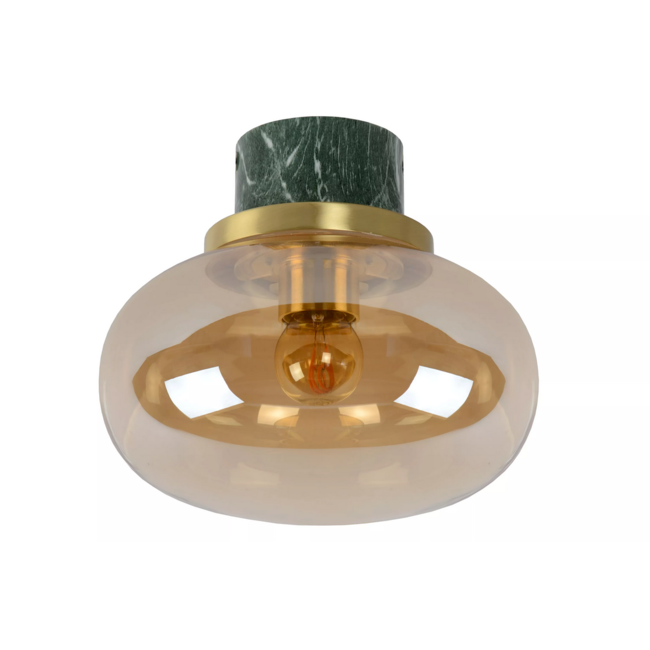 LORENA - Plafonnière Badkamer - Ø 23 cm - 1xE27 - IP44 - Amber - 03140/23/62