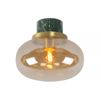 Lucide LORENA - Plafonnière Badkamer - Ø 23 cm - 1xE27 - IP44 - Amber - 03140/23/62